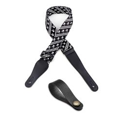 Sangle guitare tête de mort avec support