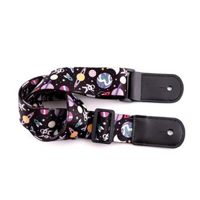 Sangle guitare enfant polyester pour ukulélé galaxie