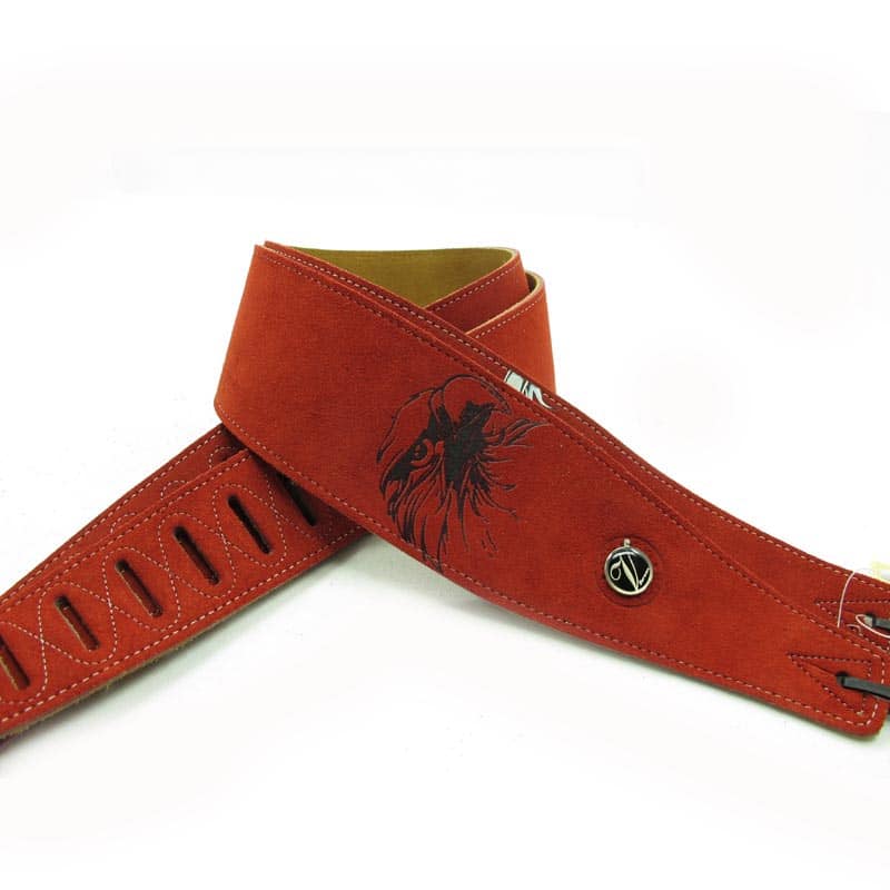 Sangle de guitare en daim quatre coloris au choix - modèle 3