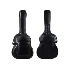 Housse de guitare en cuir de haute qualité étanche et protectrique - modèle noir