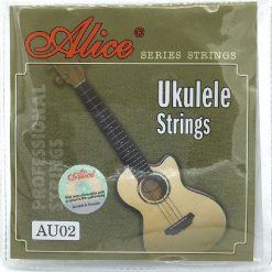Jeu de 4 cordes en nylon noir et transparent pour ukulélé