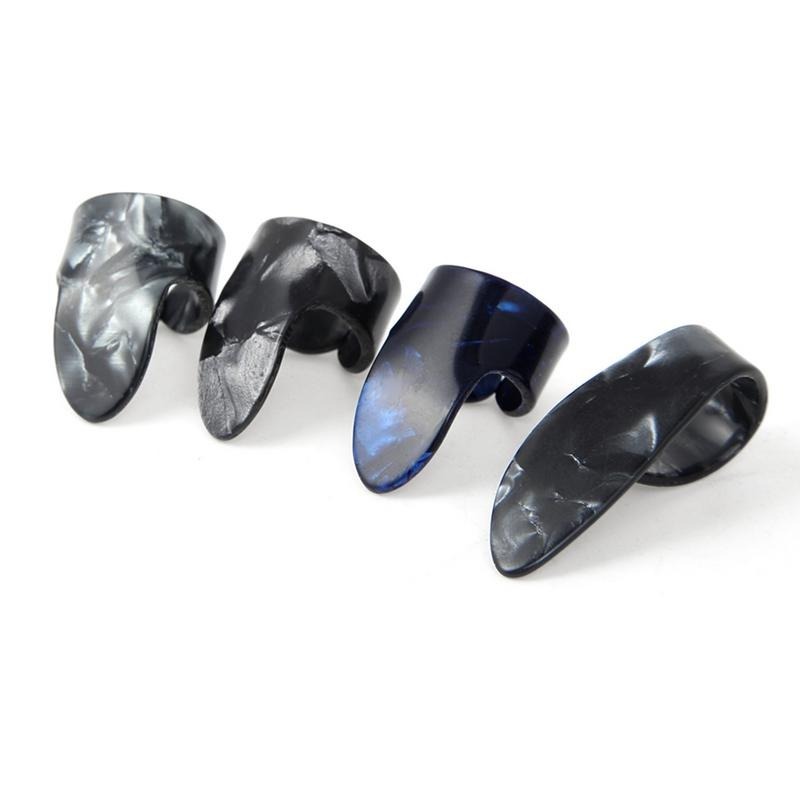 Lot complet de médiators 3 doigts + Médiator pouce en celluloïd