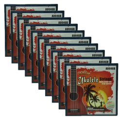 Lot de 10 cordes de Ukulele en Nylon modifié plaqué argent