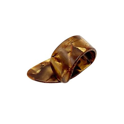 Médiator Pouce pour Guitares acoustique, électrique ou basses - épaisseur 1.2mm - marron
