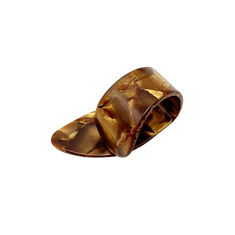 Médiator Pouce pour Guitares acoustique, électrique ou basses - épaisseur 1.2mm - marron