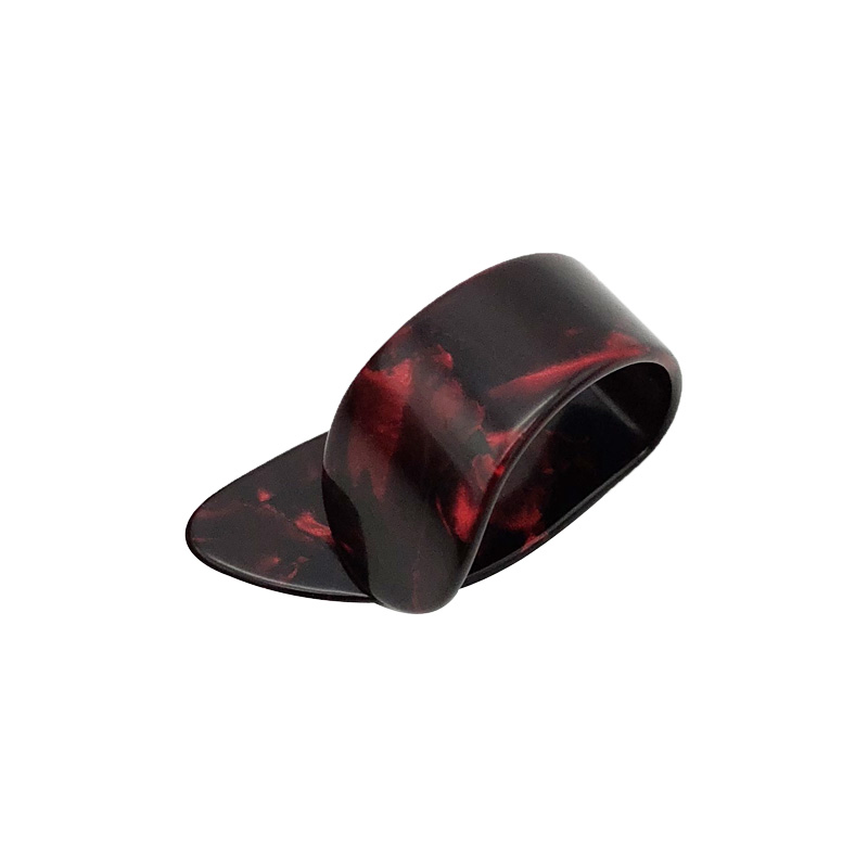 Médiator Pouce pour Guitares acoustique, électrique ou basses - épaisseur 1.2mm - rouge
