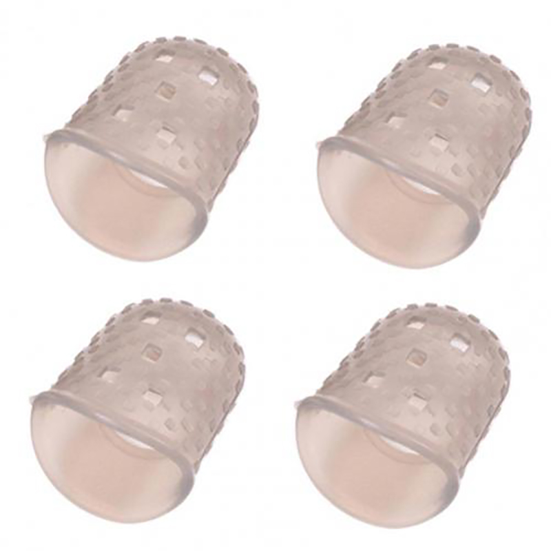 Protège-doigts coordonnants en silicone pour guitare - gris - taille M