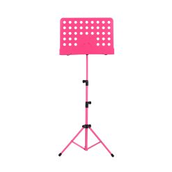 Pupitre guitare trépied pliable et réglable - rose
