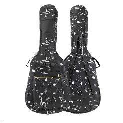 détails Housse guitare Design notes de musique