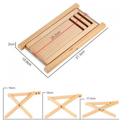 dimensions Repose Pied guitare en bois