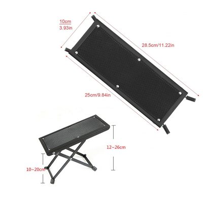 dimensions Repose du Pied guitare pliant