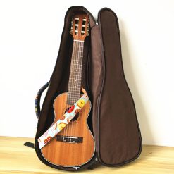 vue intérieure de l'étui pour Ukulélé - Style vintage - 2 tailles au choix