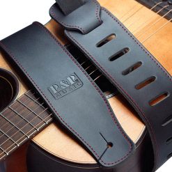 Magnifique Sangle noire au cuir doux avec ou sans surpiquage