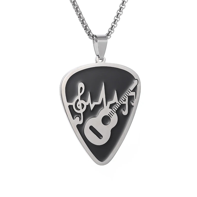 Magnifique Gros pendentif médiator en métal