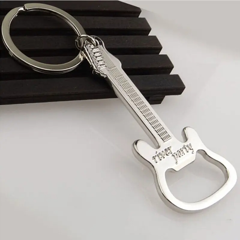 Porté-clé guitare décapsuleur