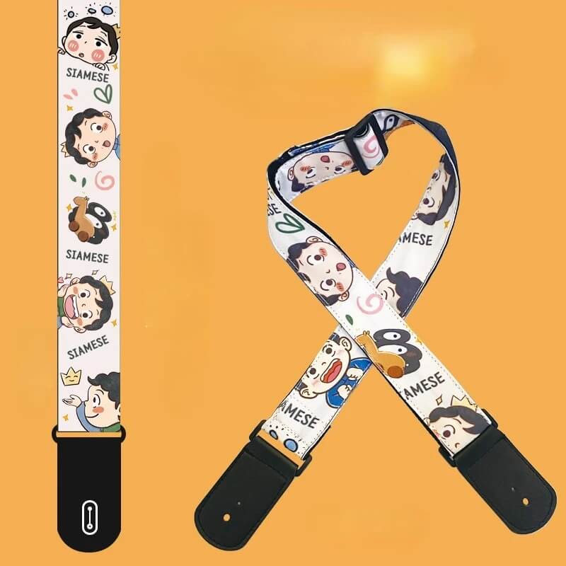 Sangle Guitare Enfant Motif Dessin Animé Japonnais