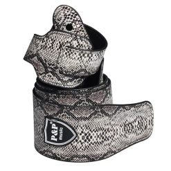 Sangle Guitare à motif Peau de Serpent Gris