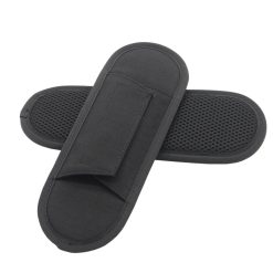 Coussin d’épaule pour sangle de guitare amovible avec mesh respirant - couleur noir
