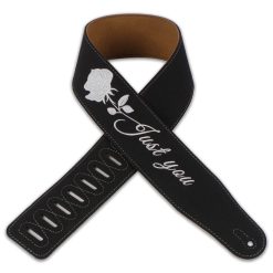 Magnifique Sangle de guitare en cuir pour les rockers inscription Just For You