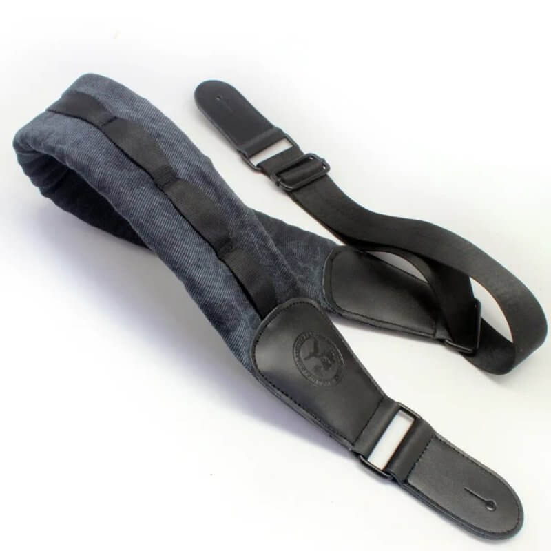 Sangle de Guitare Basse - Large et Super Confortable - noir