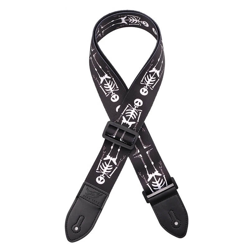 Sangle pour Guitare Tête de mort Squelette