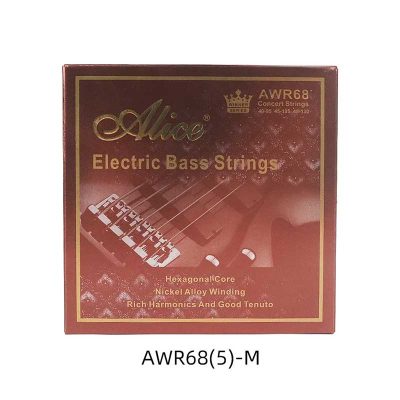 5 cordes moyennes Cordes de Basse Électrique - Ton Transparent, Propriétés Électromagnétiques Avancées, Riche en Harmoniques et Bon Tenuto
