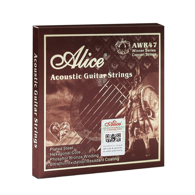 Cordes pour Guitare Acoustique - Bronze Phosphore, Chaud, Son Clair, Extrémités des Boules Marquées Spécialement pour un Accord Plus Facile