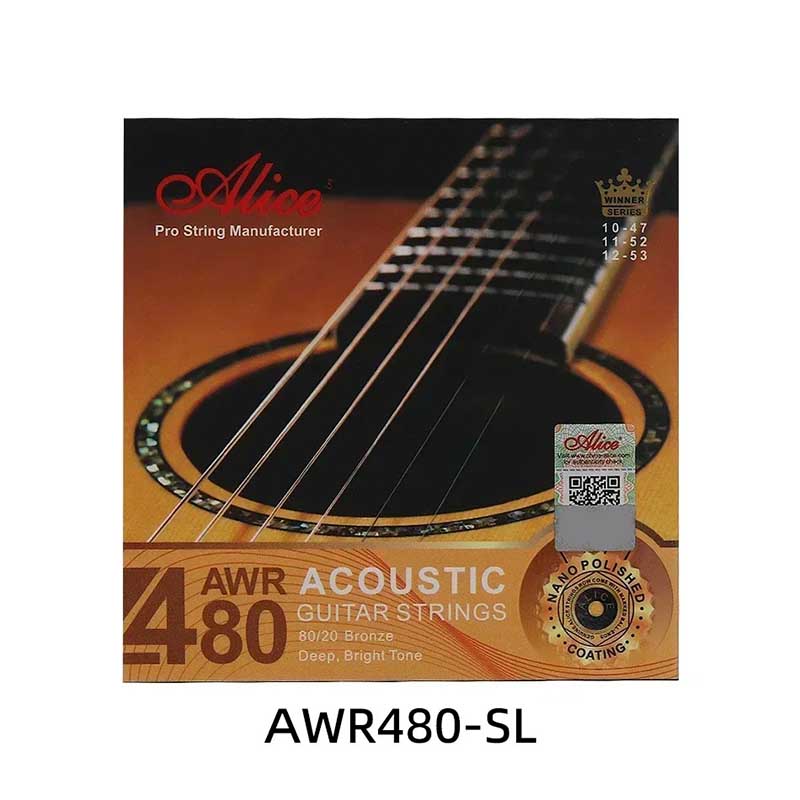 Extra Légères Cordes pour Guitare Acoustique - Bronze 8020, Profond, Son Clair, Revêtement Poli Nano