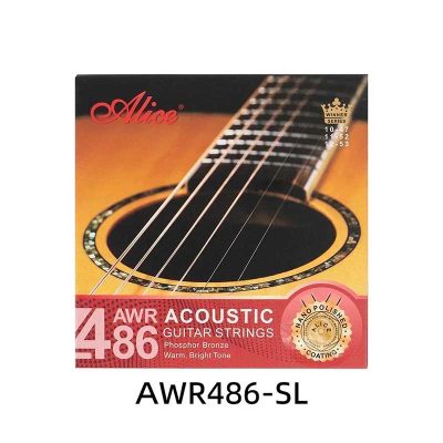 Super Léger Cordes pour Guitare Acoustique - Bronze Phosphore, Chaud, Son Clair, Revêtement Poli Nano