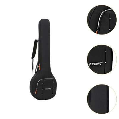 Détails de la Housse Banjo Rigide avec Sangle et Poche de Rangement