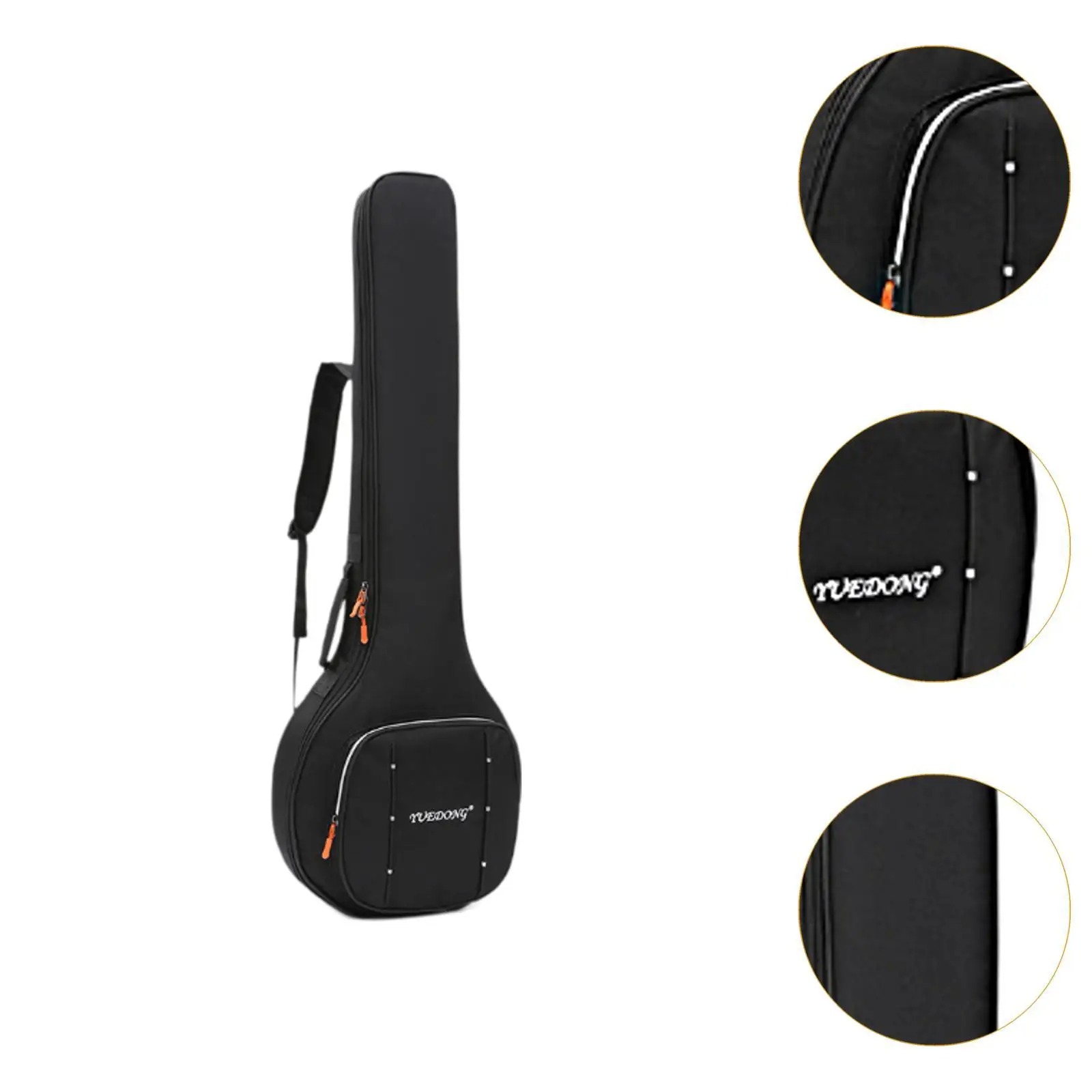 Détails de la Housse Banjo Rigide avec Sangle et Poche de Rangement