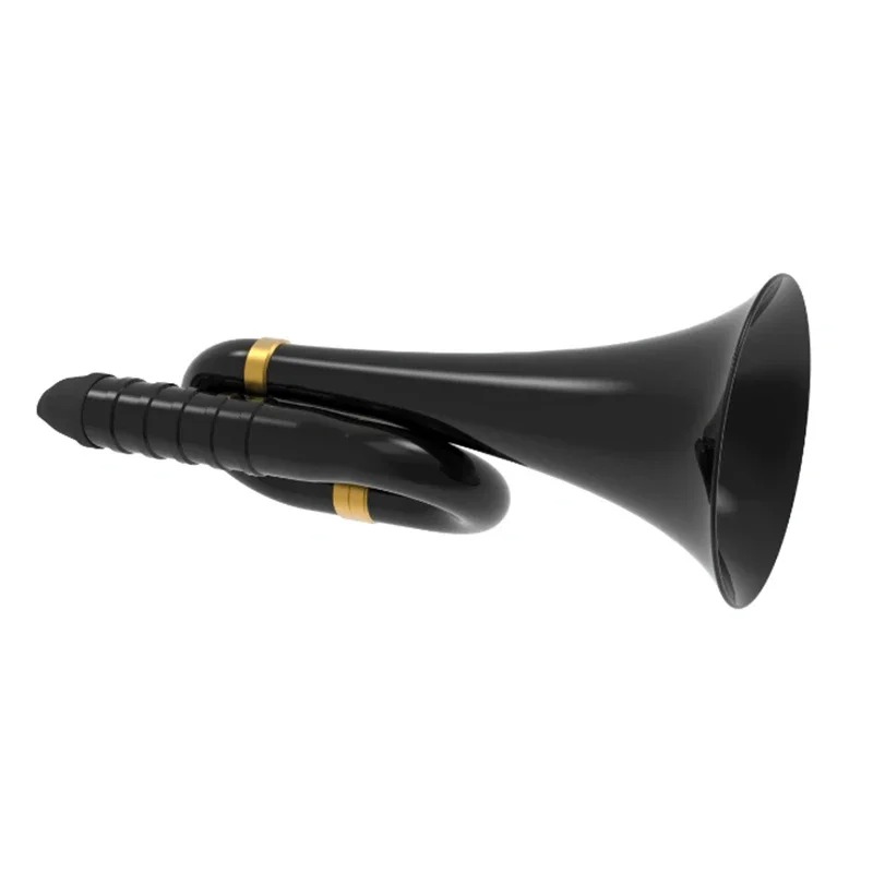 Vue complète du Dimensions du Kazoo Métal Professionnel Black Brass