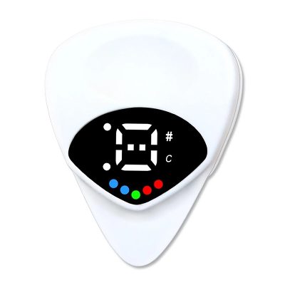 Accordeur Médiator 2-en-1 – Tuner Tempérament 12 Tons pour Guitare & Ukulélé