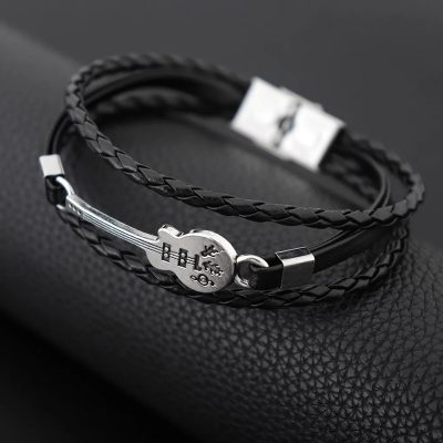 Pulsera Avant de Guitarra Rock - Sinfonía Plateada
