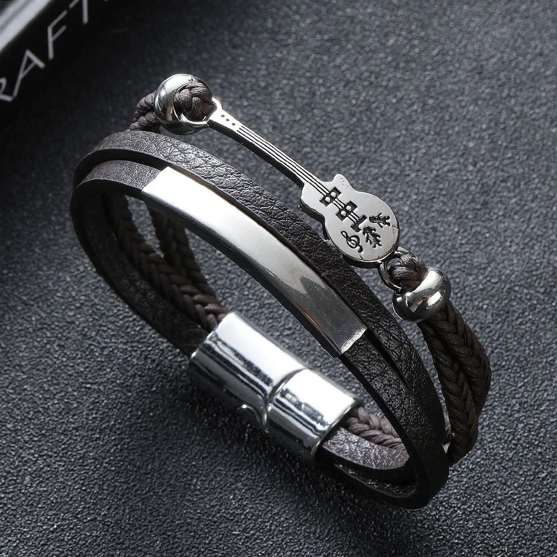 Bracelet Guitare Nashville couleur Marron