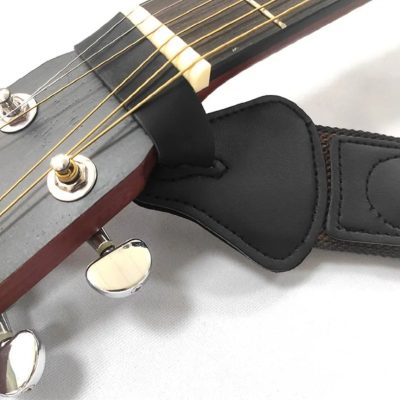 Détails complets de la Sangle Guitare Classique Marron Café