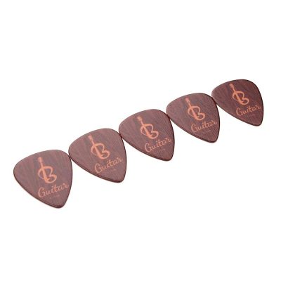 Plectres Bois Gravés Nature Sonore - Lot de 5 médiators 0.71mm